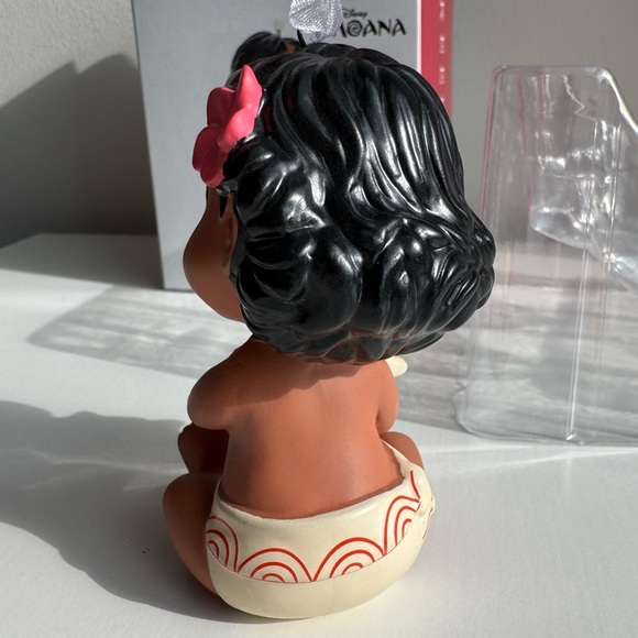 Hallmark Keepsake Ornament 2023 Moana The Ocean Chose Me Porcelain Baby Moana - Picture 6 of 10